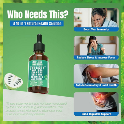 Pure Soursop 10 in 1 Liquid Drops